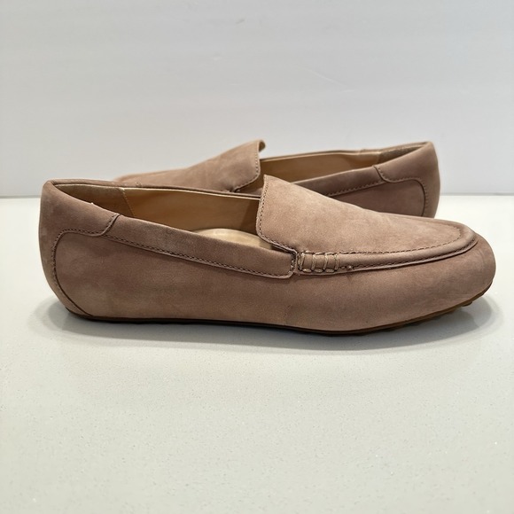ABEO Harbor Slip On Loafer Women's Sz 9 Meta Tan Suede Leather BioSystem Comfort - Picture 2 of 12